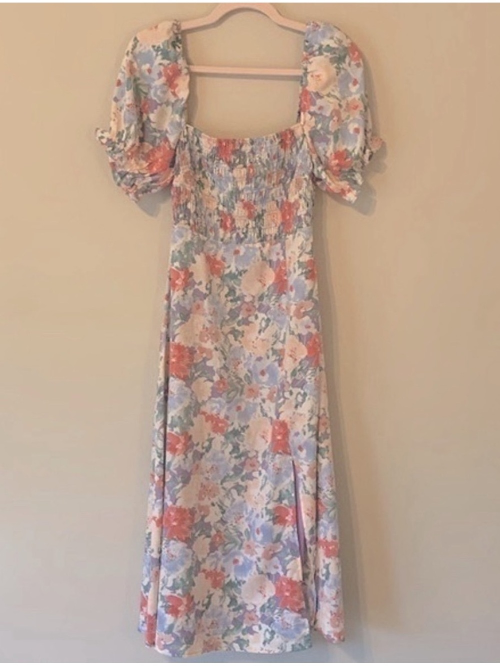 Astr Pastel Floral Midi Dress